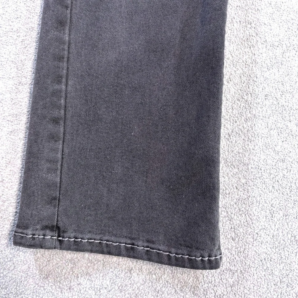 True Religion Ricky Relaxed Straight Mens‎ 36x34 Grey Big T Flap Pocket Jeans